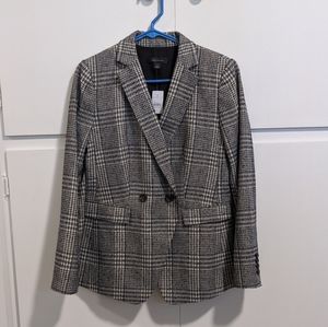 Ann Taylor plaid blazer